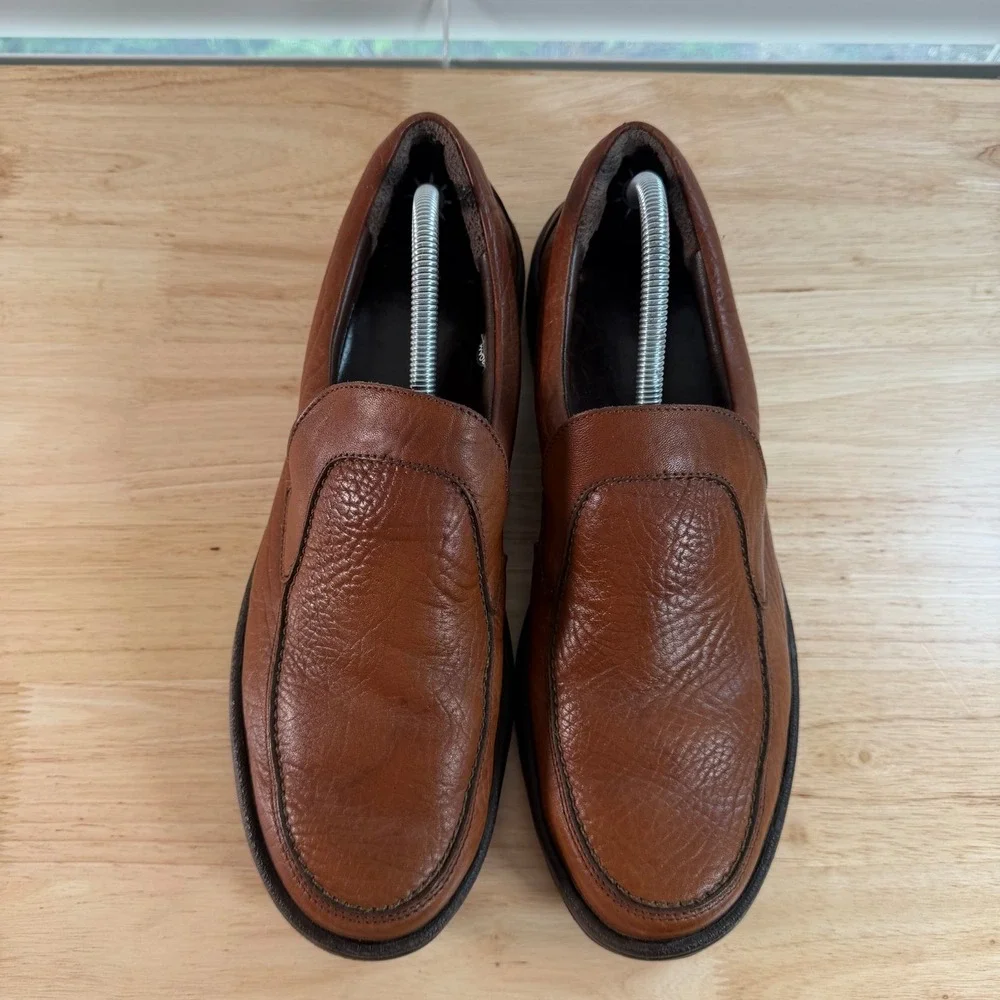 Mephisto Loafers Men's Dark Brown Leather Slip-On Round Toe Casual - 11.5